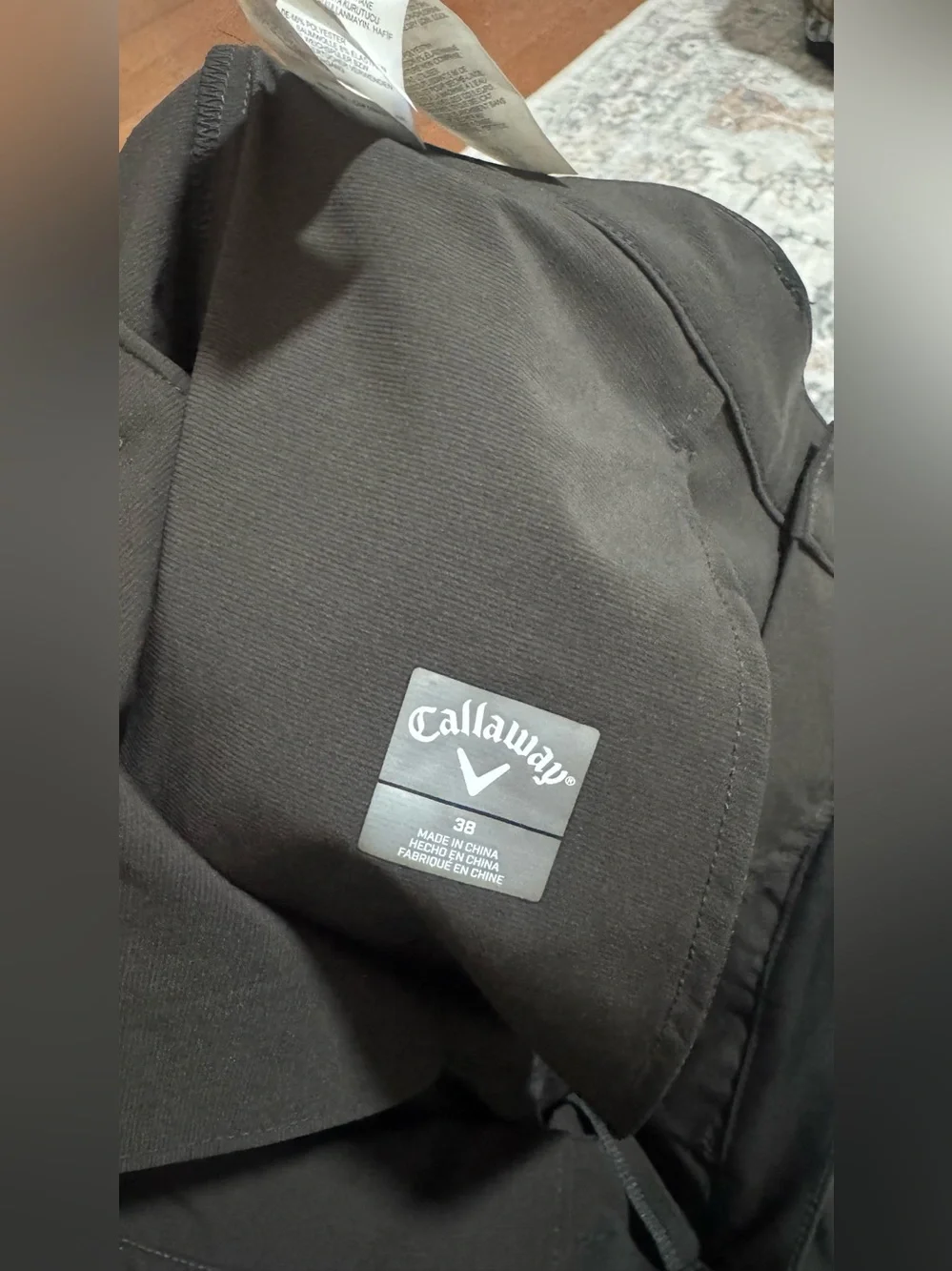 Callaway Men’s Black Golf Shorts Size 38 Performance Bermuda Shorts
